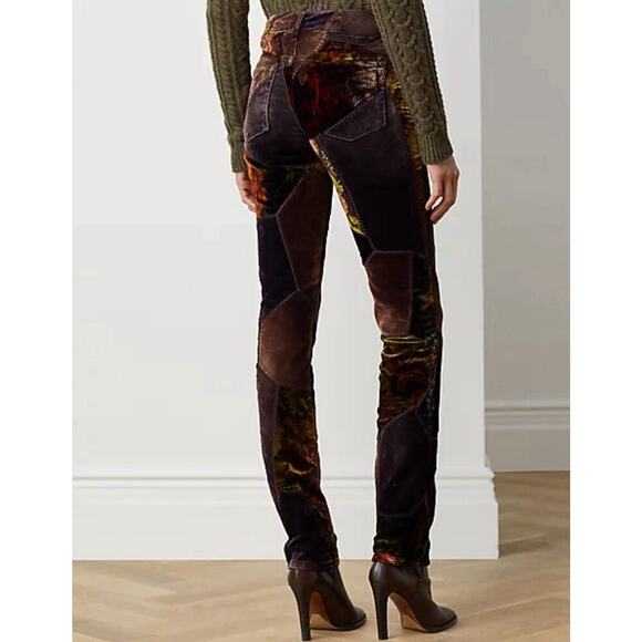 Ralph Lauren Collection Purple Label Pant Jeans 27 Patchwork 160 Slim Denim $3k - Picture 4 of 16